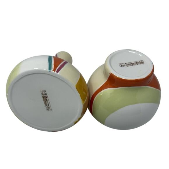 Jill Rosenwald Ceramic Mod Vases by Magenta (Set of 2) MCM - Picture 5 of 9